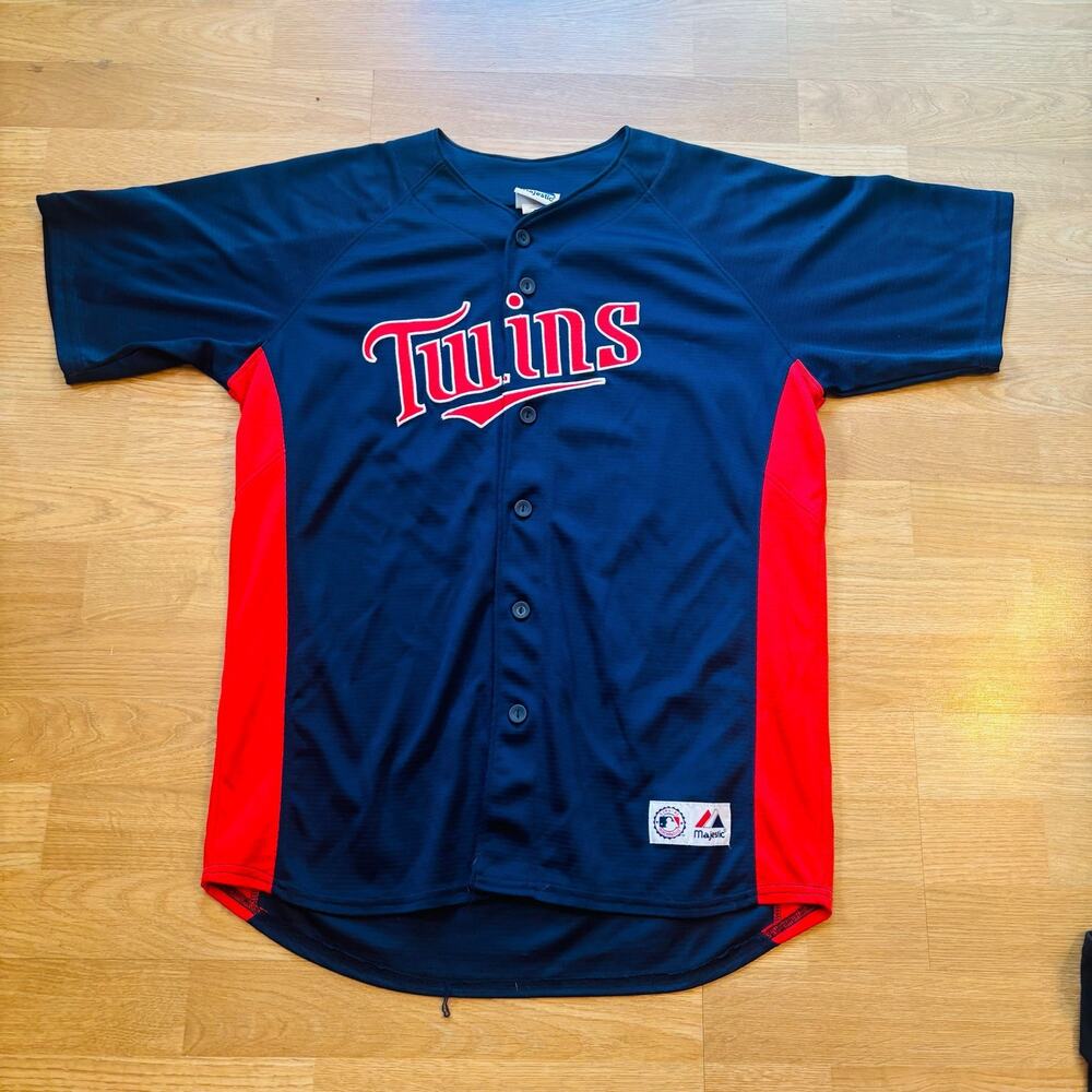 MN TWINS JERSEY WOMENS XL JUSTIN MORNEAU 33 MLB